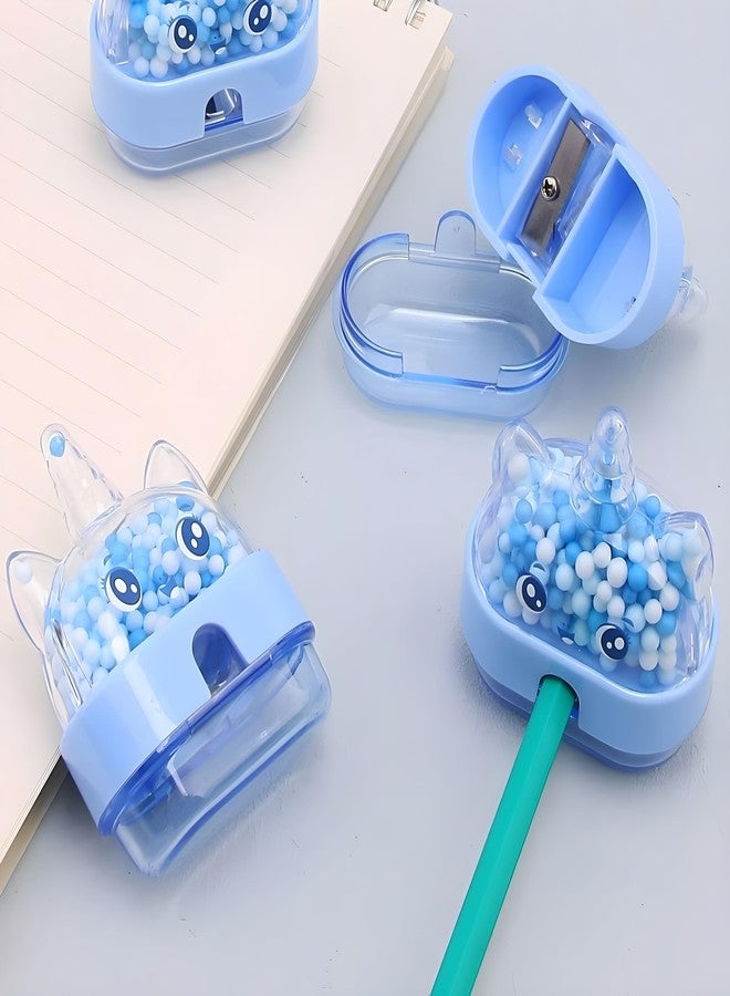 RETRIX Cute Bear Head Balls Pencil Sharpener for Kids - Pencil Sharpener for Kids Stylish, Stationary Set for Kids, Stationary Items - Best Birthday Return Gifts (Pack of 4; Assorted Color) - Image 2